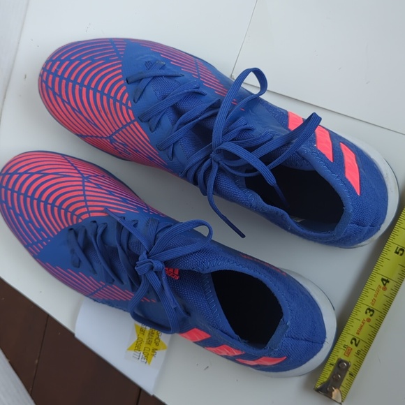 Adidas Predator men\'s 9.5 sneakers blue white laces main image 4